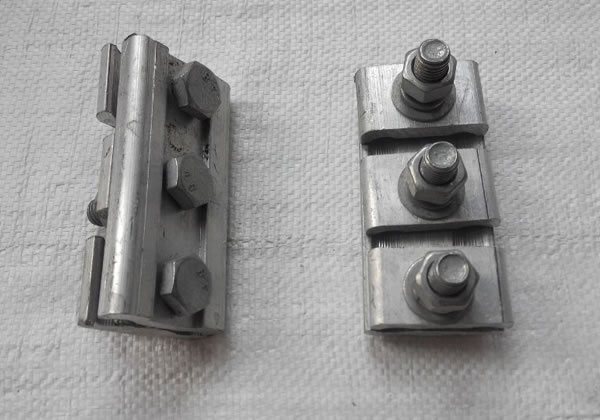 Aluminum and groove clamp